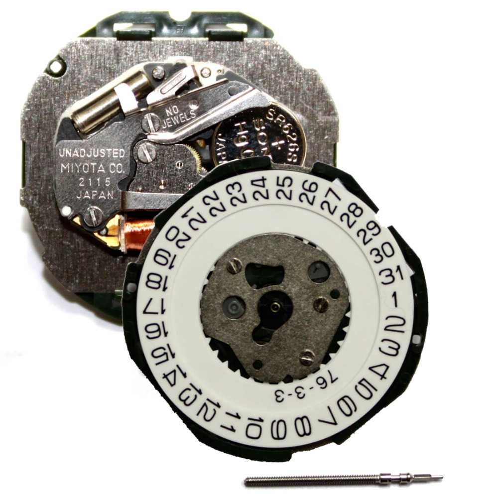Кварцов механизъм ръчен часовник Miyota 2115 дата 3ч. за Casio MDV гр ...