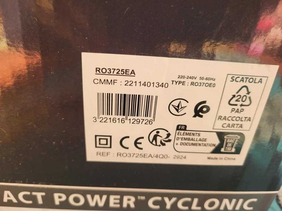 Rowenta Compact Power Cyclonic RO3725EA, sigilat