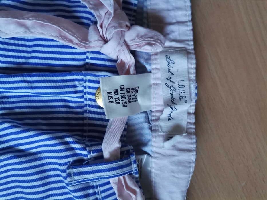 Pantaloni fete logg by H&M, 7-8 ani, 128cm