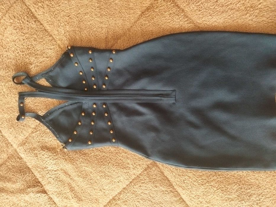 Бандажна рокля тъмносиня