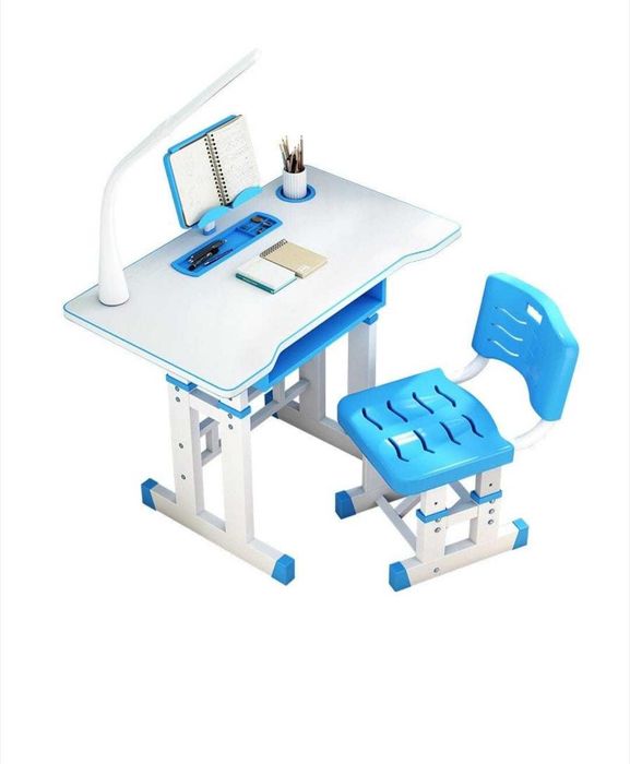 Комплект бюро стол детски с LED лампа