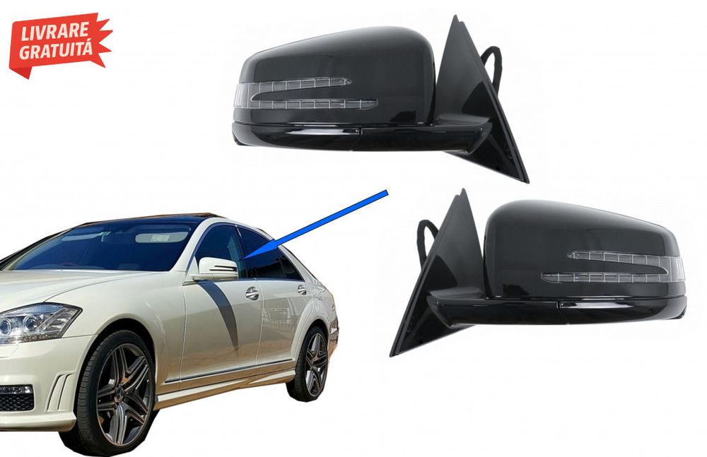 Oglinzi complete Mercedes S Class W221 (2005-2010) Facelift Look