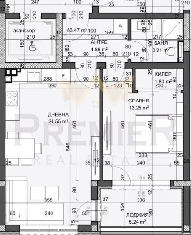 Продава се Двустаен апартамент в Варна, Възраждане 4 - 74 кв.м за 1625 €/кв.м - Снимка #1
