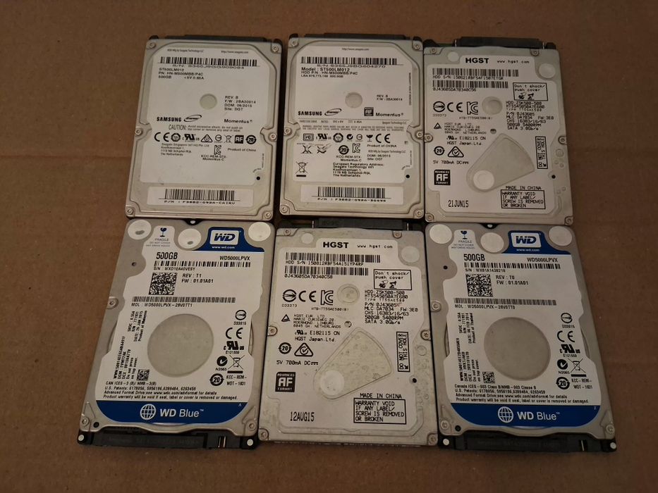Hard disk Hdd sata 2.5" laptop 500GB PS3 PS4 Wd HGST Samsung Seagate
