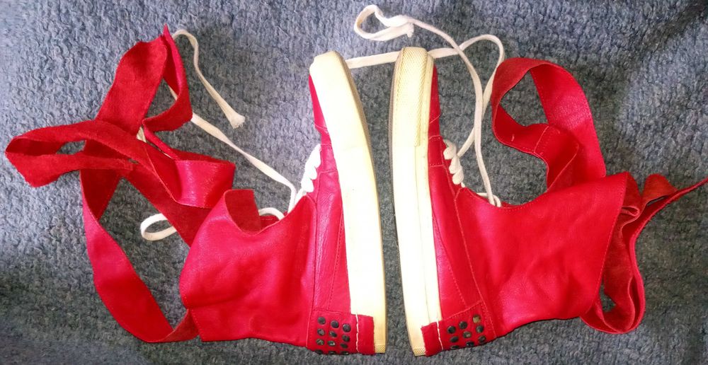 Високи кожени кецове. Размер 36