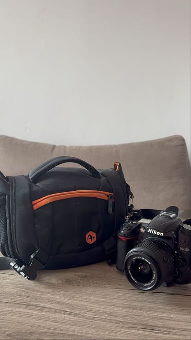 Nikon D7000 + обектив + 128GB + трипод + чанта (пълен комплект)