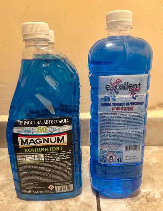 Зимна течност за автостъкла -60°С с биоетанол - МОТОХ и др.