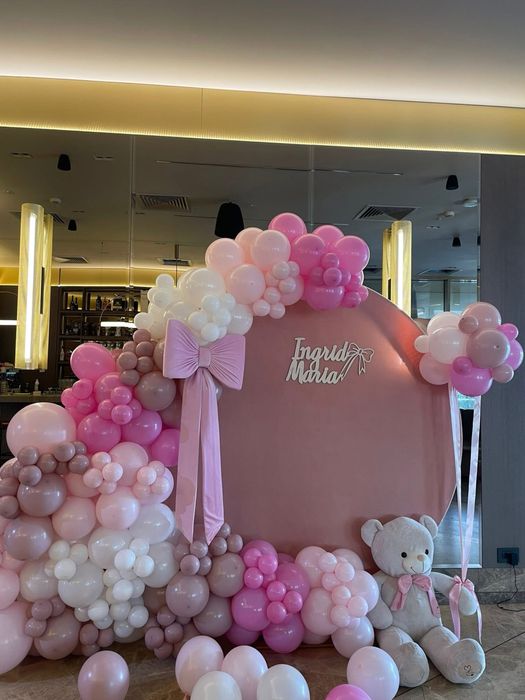 Realizez arcada baloane, decor biserica