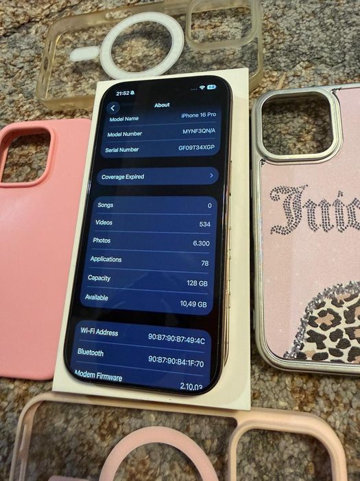 iPhone 16 Pro Desert Titanium 128GB 92% Baterie