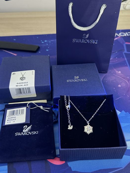 Lantisor Swarovski argintiu