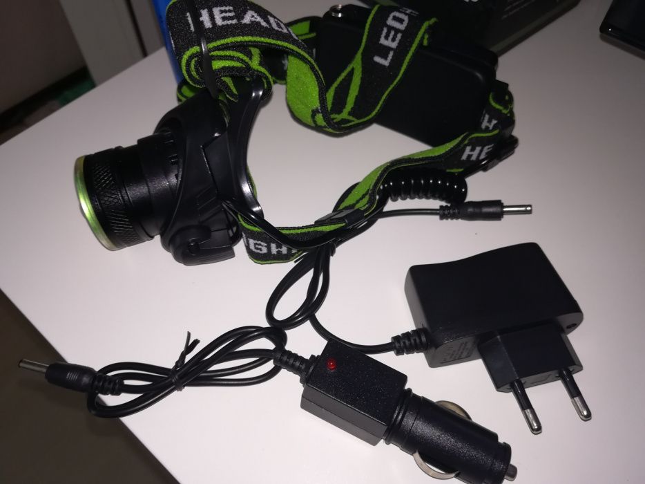 Lanterna Frontala 2 Led T6+Cob+Zoom+Lupa OFERTA!