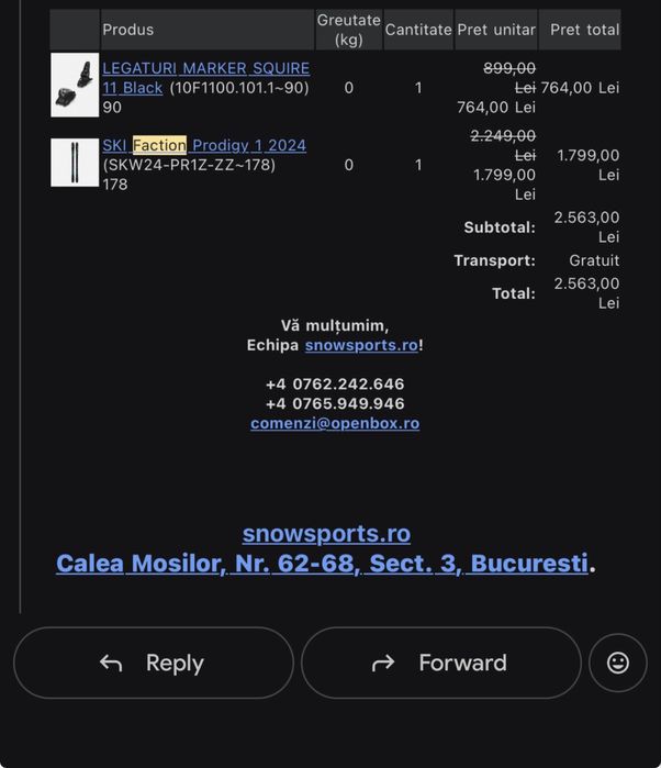 Schiuri Faction Prodigy 1 2024