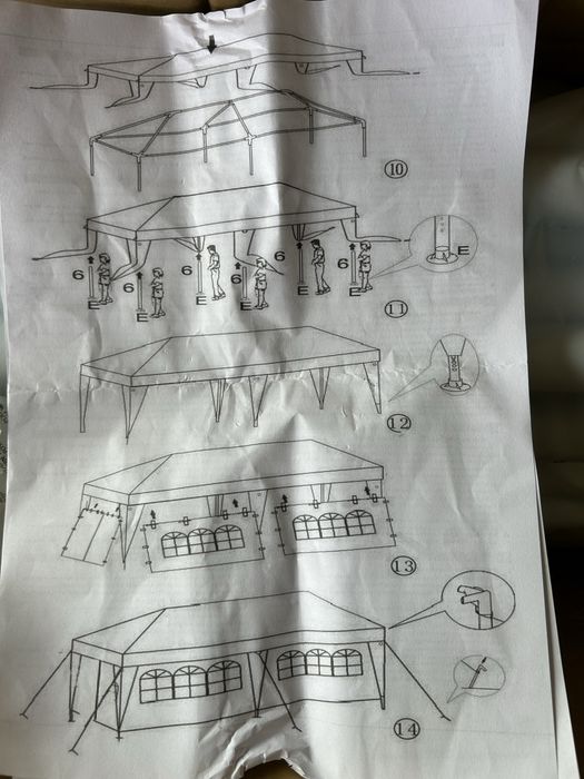 Vand cort pavilion 3x3 m