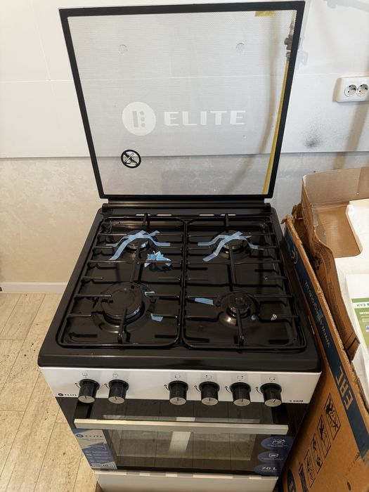 Новый Кухонная плита ELITE ELT GS-S6402 серый