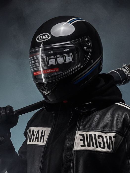 Mototsiklchilar uchun himoya shlemi