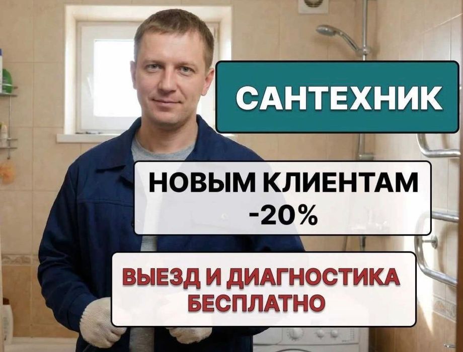 Сантехник Астана срочный выезд