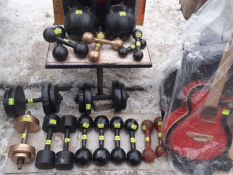 Продам гантели гири