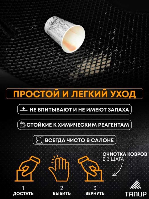 Avto Polik Evacor Damas uchun avtomobil  gilamchalari Eva Polik.