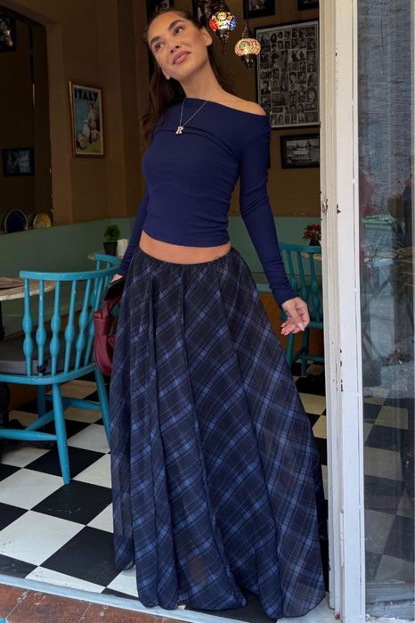 Юбка модная из ткани шифон