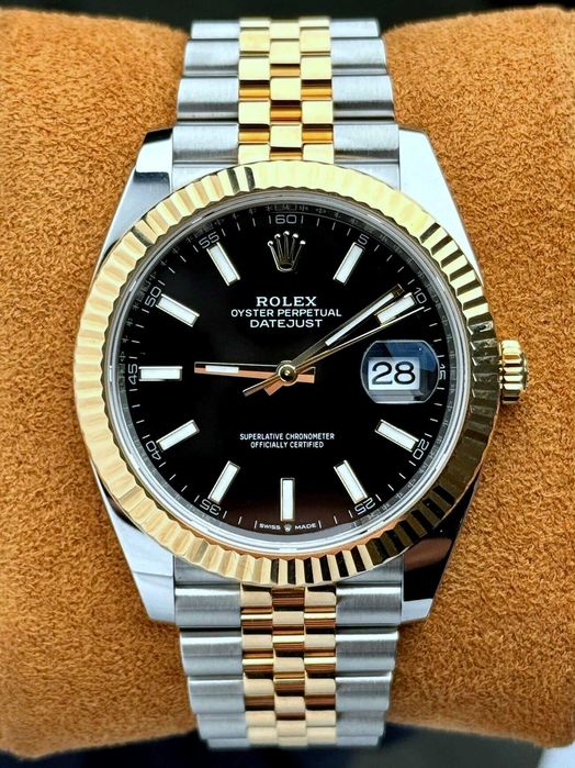 Часовик мъжки Rolex Datejust two tone black