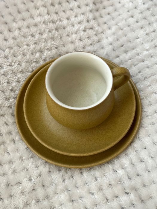 Чаша за кафе с подложни чинийки Denby England