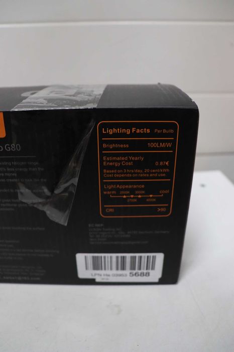Черни LED крушки Винтидж E27 Цокъл на винт 2700K Топло бяла светлина G80/G25 Кълбовидна Димируема Декоративна Edison LED крушка 6W KOOYWAN