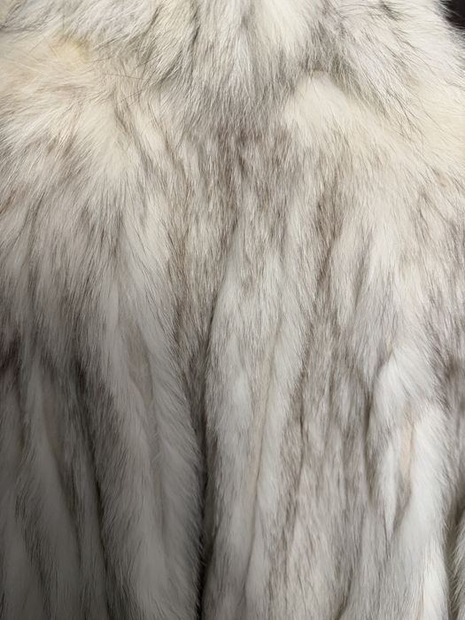 Blană naturală din vulpe polară, vintage