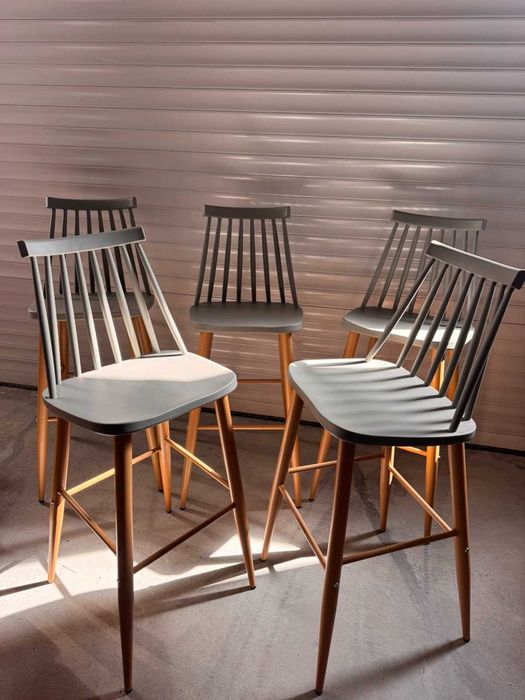 Бар столове Vanessa / Lavida, Сив цвят, Налични 18бр. с намалена цена !