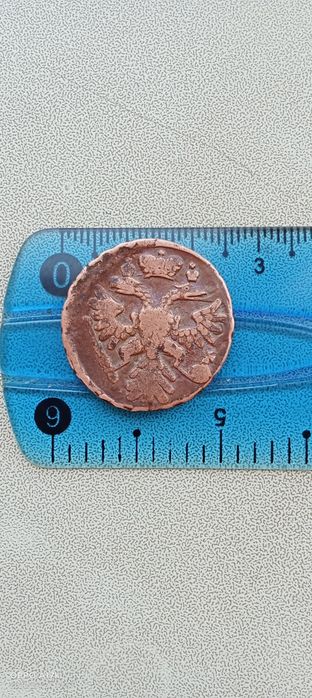 Монета денга 1739г