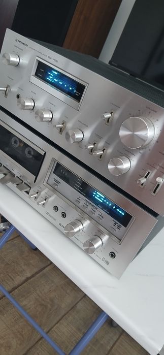 Sistem audio pioneer, boxe,deck,amplificator