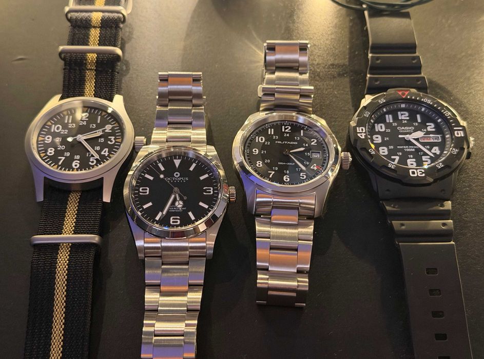 Лот часовници Octopus, Casio, Militado
