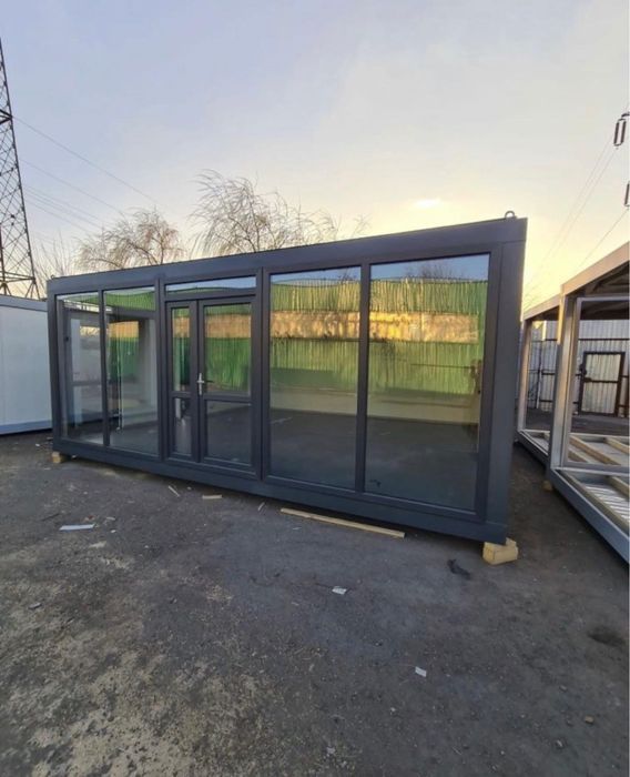 Container birou,fast food, depozit,vitrina 3x2.4m