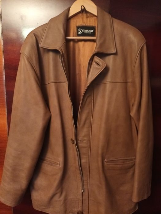 Jacheta de piele maro vintage