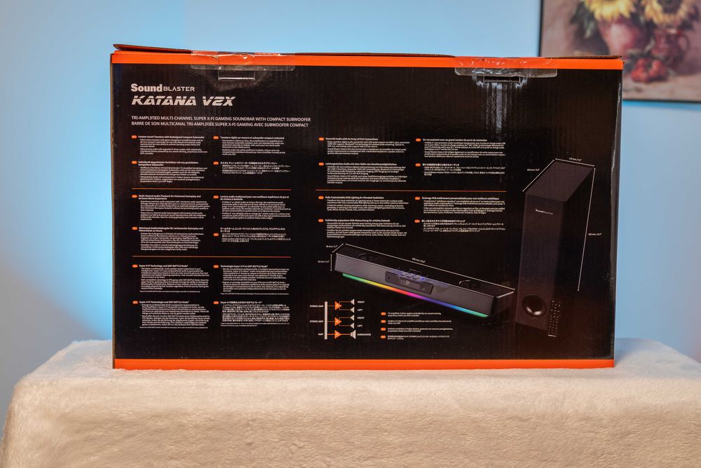 Soundbar Creative Katana V2X + subwoofer (2.1) - garantie