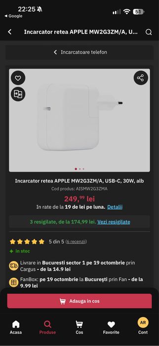 Încărcător apple 30w