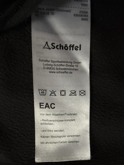 Bluza Polar SCHOFFEL Negru Outdoor Drumetie Munte Barbati | Marime L