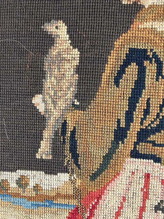 Tablou Goblen Vanator cu caine si soim