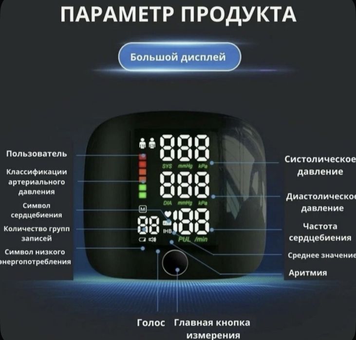 Автоматический тонометр Besting на запястье