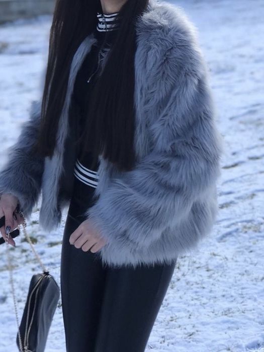Дамско пухено палто H&M