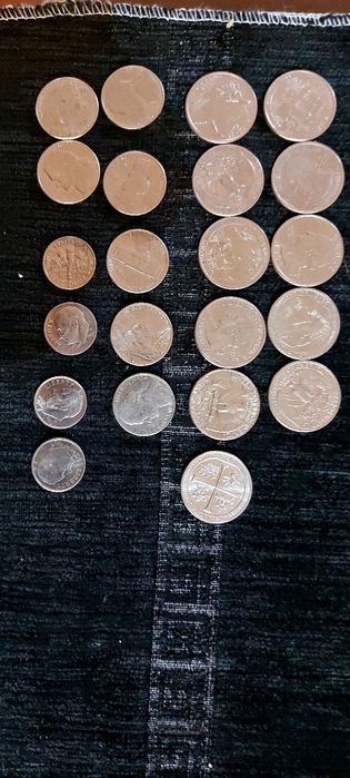 лот  долари  монети
