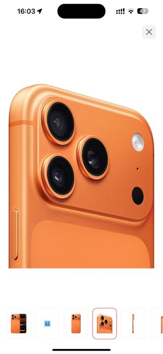 Смартфон Apple iPhone 17 Pro 256Gb оранжевый