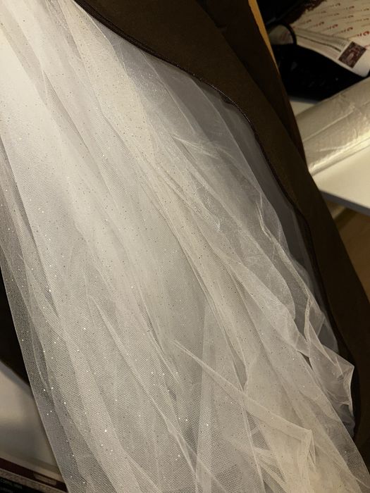 Rochie de mireasa tip printesa 2 in 1 lunga si midi, cu voal