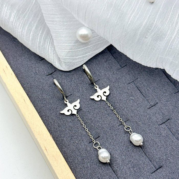 Этно сережки из титана