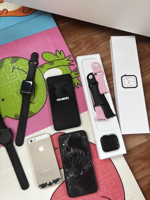 Huawei телефон и часы