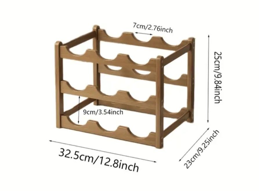 Стеллаж- полка для бутылок.