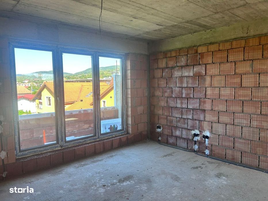 Apartament semifinisat 2 camere, 53,58 mp + terasa 12,60 mp,etaj 2