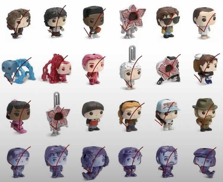 Stranger things kinder joy фигурки