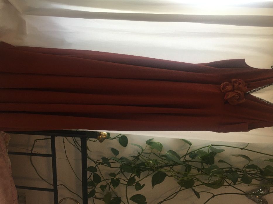 Rochie de ocazie, caramizie marimea 46-48