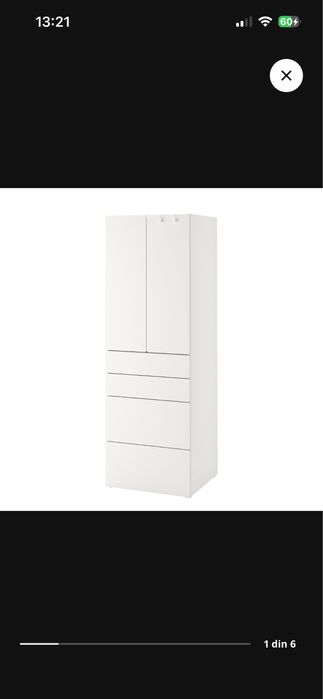 2 dulapuri ikea smastad platsa, ideale pt camera copiilor si nu doar