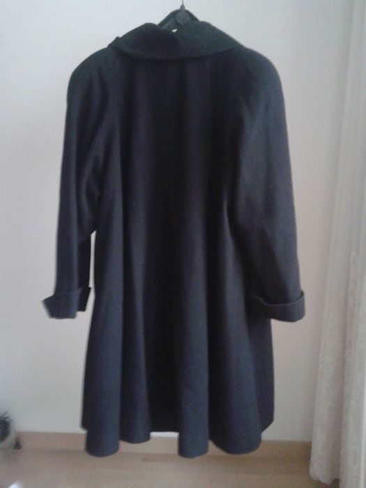 Mantou palton de dama, lung, elegant, Casa de Moda Bucuresti, masura L